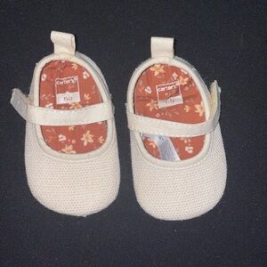 Carter's Cream Knit Baby Shoes
